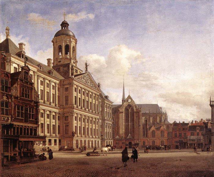 The New Town Hall in Amsterdam after